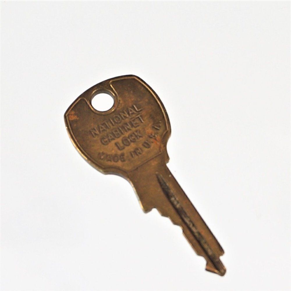 National Cabinet Lock 4491P0 Replacement KEY ONLY BRASS  Made In USA 2 inch